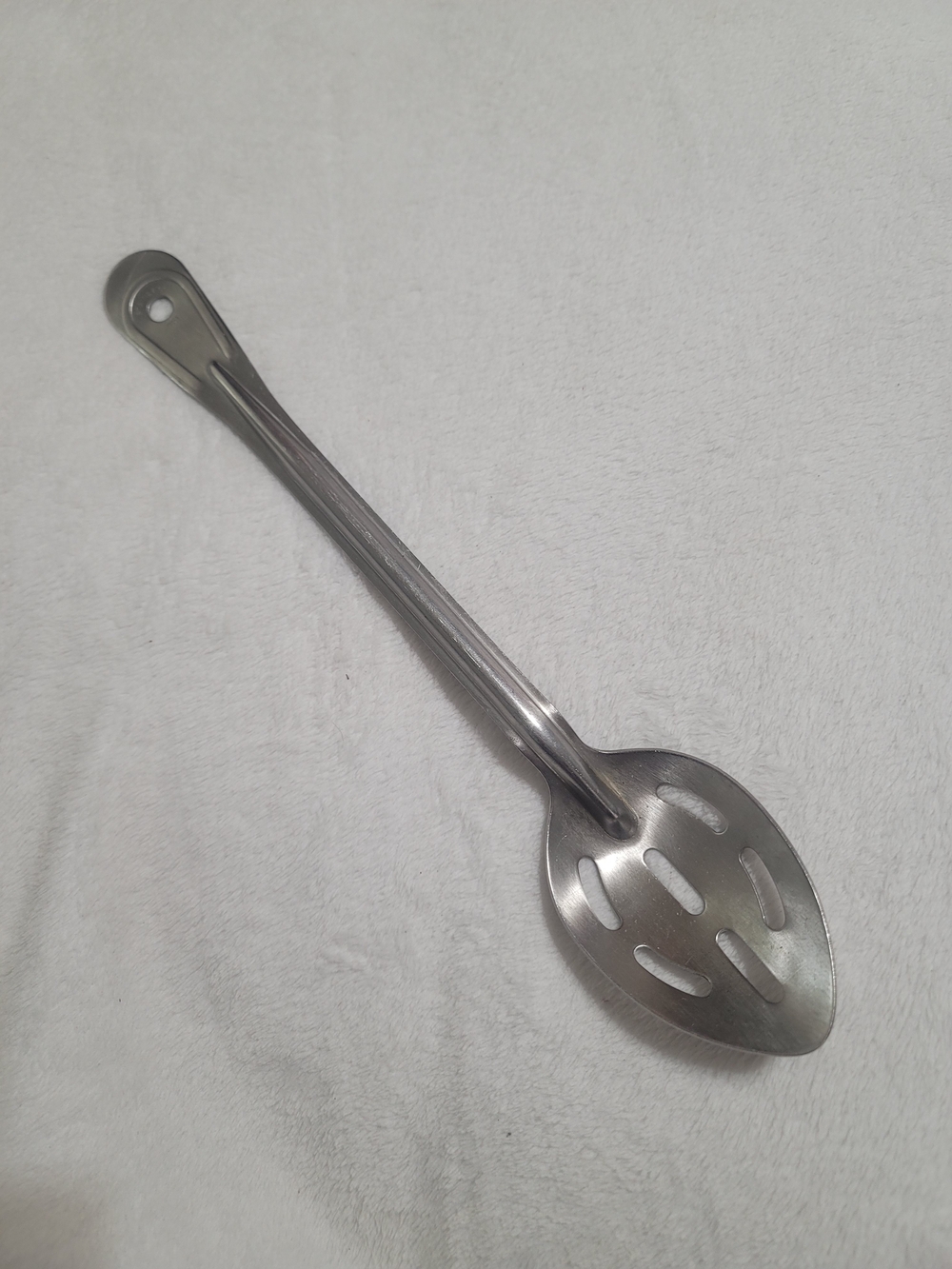Vintage Large Stainless Steel Cooking Slotted Spoon Great Usable Rare Htf‎ NSF